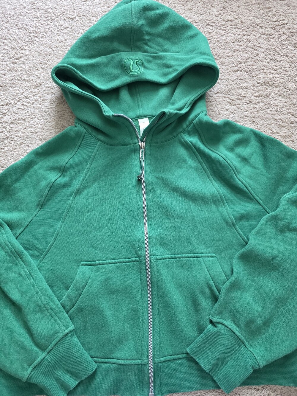 Lululemon Scuba Oversized Hoodie Full Zip - Cascadia Green M/L